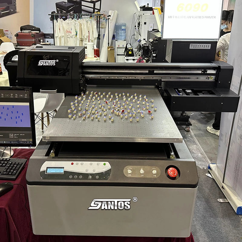 Acrylic printing UV printer A1 60*90cm glass wood XP600/i3200 heads vacuum platform UV flatbed printer