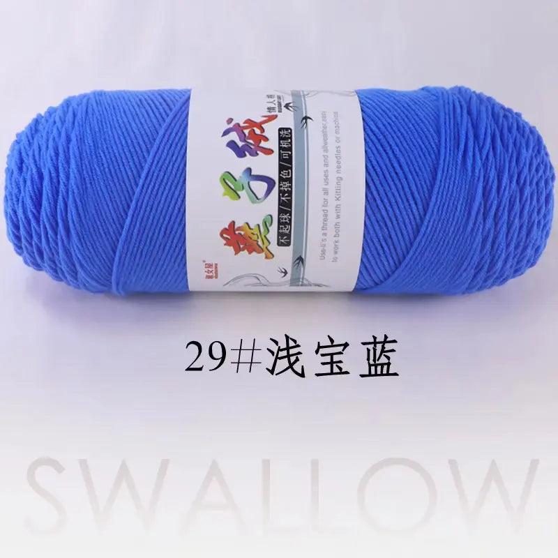 1Pc 200g Milk Cotton yarn for hand knitting Acrylic Crocheting Thread Yarn Crochet Doll sweater bag blanket slipper