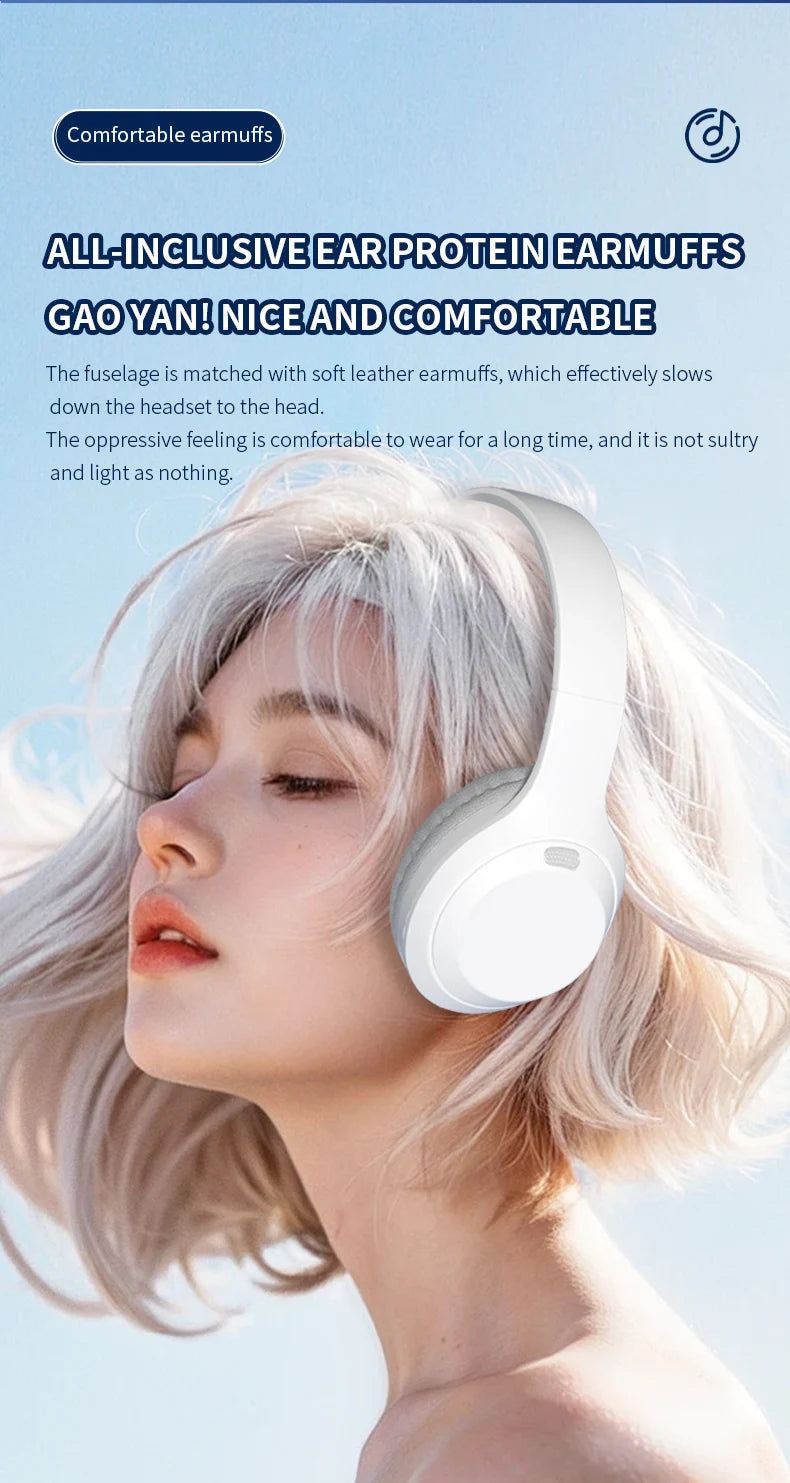 Xiaomi Wireless Headphones Bluetooth5.3 Headphone Foldable Portable 40mm Driver Game Music Over Ear 3D Stereo Headset With Mic