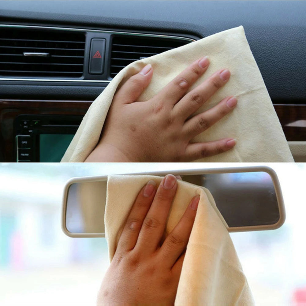 Car Towel Chamois Leather Cleaning Cloth Car Washing Towel Water Absorbent Rag Car Cleaning Towels Drying Washing Cloth 60x40cm