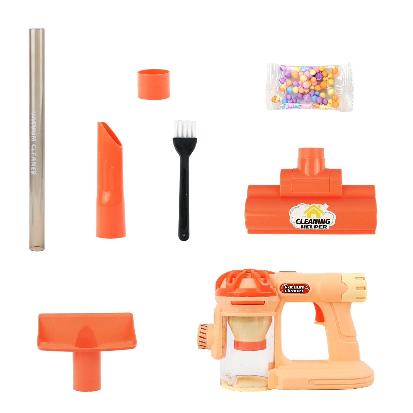 Children's Fun Play Home Simulation Electric Vacuum Cleaner Cleaning Toy Set Parent Child Interaction