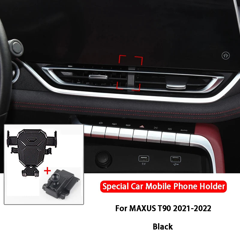 For MAXUS T70 T60 T90 2017-2022 Car Accessories Mobile Phone Holder Dashboard Air Vent Mount Bracket Stand Support Bracket