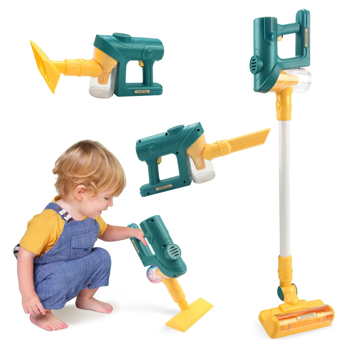 New Vacuum Cleaner for Kids - Electrical Toy Vacuum for Boys Girls Pretend Fun House Cleaning Toys for Children Hands-On Skills