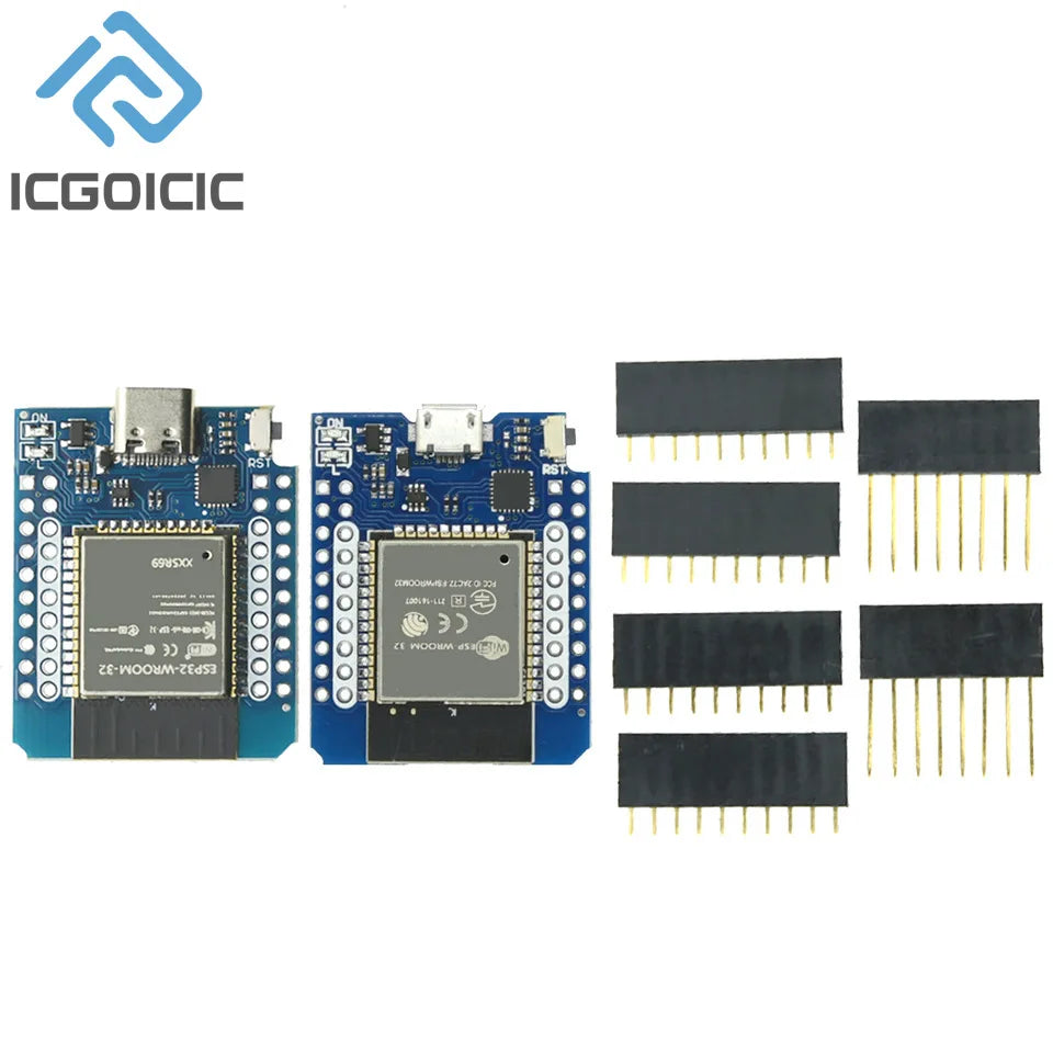 1-10pcs MINI ESP8266 ESP32 ESP-32S WIFI Bluetooth-compatible CP2104 CH9102 Development Board Module For Wemos Arduino With Pins