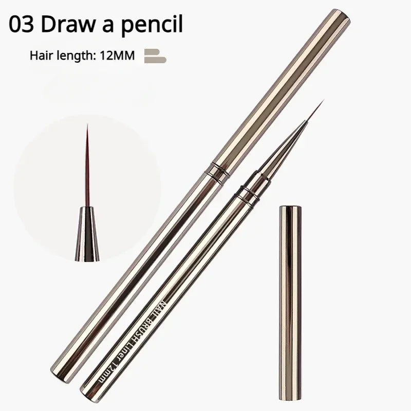1/2pcs Professionnel Brushes Tools Nail Glue Phototherapy Pen UV Gel Brush Pen Acrylic Nail Art Painting Drawing Brush Manicure