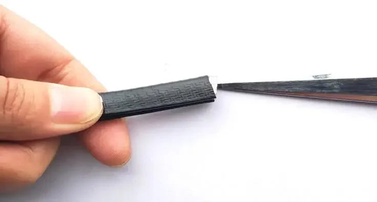 1/3M U-Shaped Sealing Strip Rubber Edging Stainless Steel Protectio Door Car Dustproof Safety Iron sheet edge protection strip