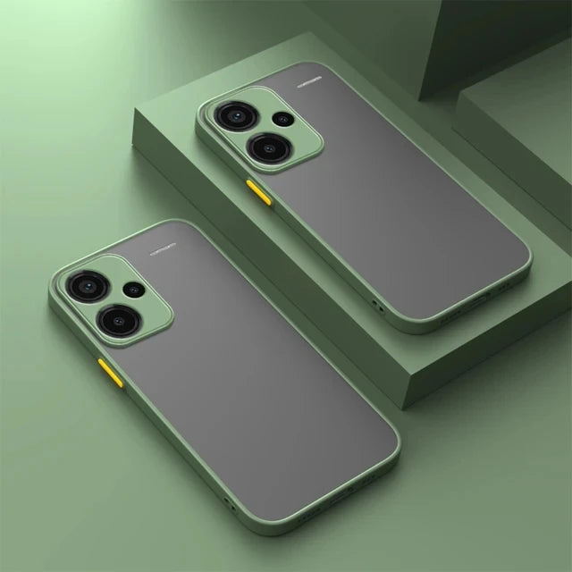 New Shockproof Armor Case For Xiaomi Redmi Note 13 Pro+ 5G Soft TPU Bumper Clear Hard PC Cover Caque Redmi Note13 Pro 4G 5G