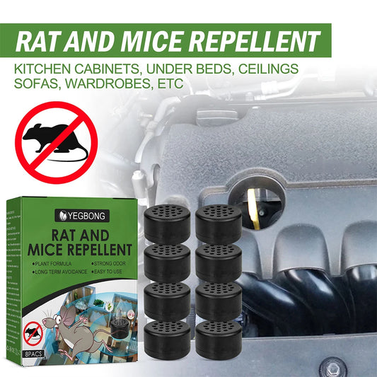 8Pcs Mice Repellent Deterrent Anti-Mouse Ball Rat Repellent Non-toxic Safe Peppermint Oil for Outdoor Indoor Pest Insect Control