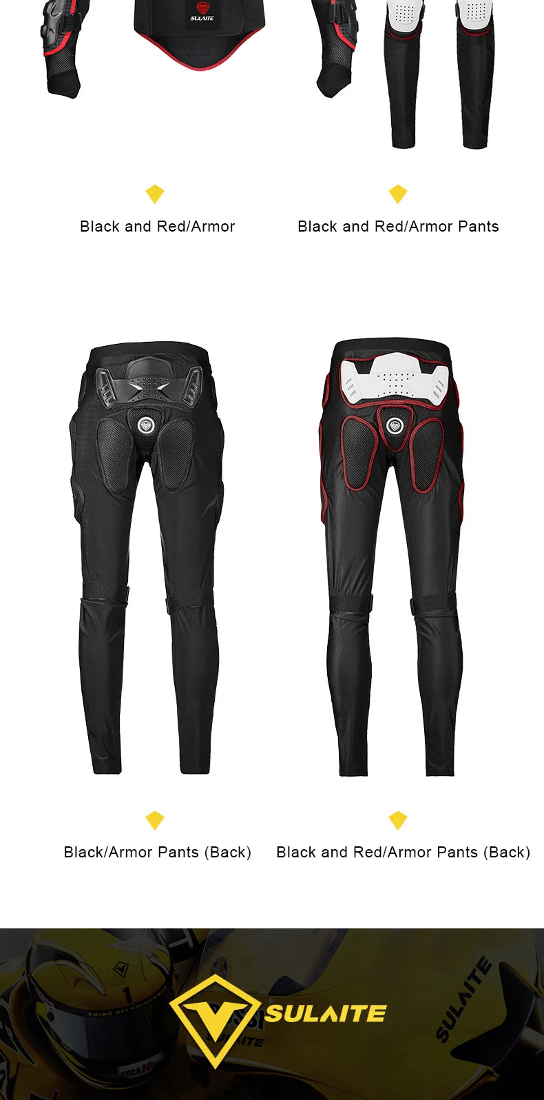 SULAITE Motorcycle Jacket Racing Armor Protector ATV Motocross Body Protection Jacket Clothing Protective Gear