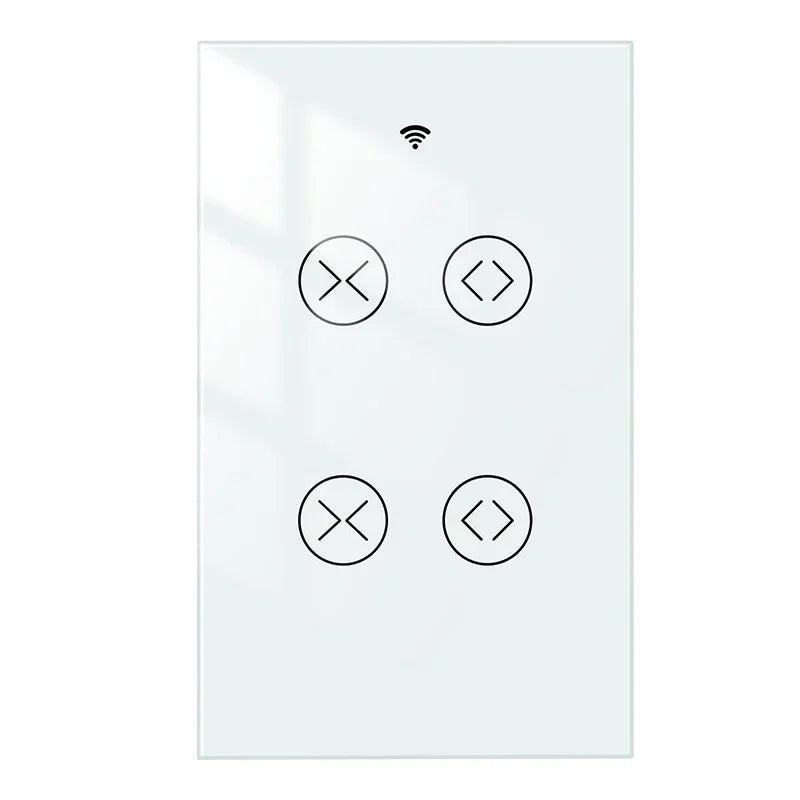 Tuya SmartLife WiFi RF 2 Gang Double Curtain Blind Switch for Roller Shutter Electric Motor With Alexa Google Home Voice Control