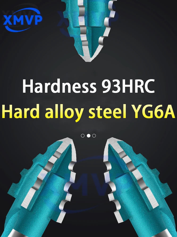 Four-edge serrated eccentric drill bit, high-hardness tile drilling, concrete Nemesis, super-hard special electric drill