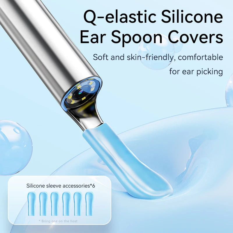 Wireless Ear Wax Cleaner with Camera Safe Earwax Removal Endoscope with Camera Luminous Ear Cleaner Ear Cleaning Tools Ear Care