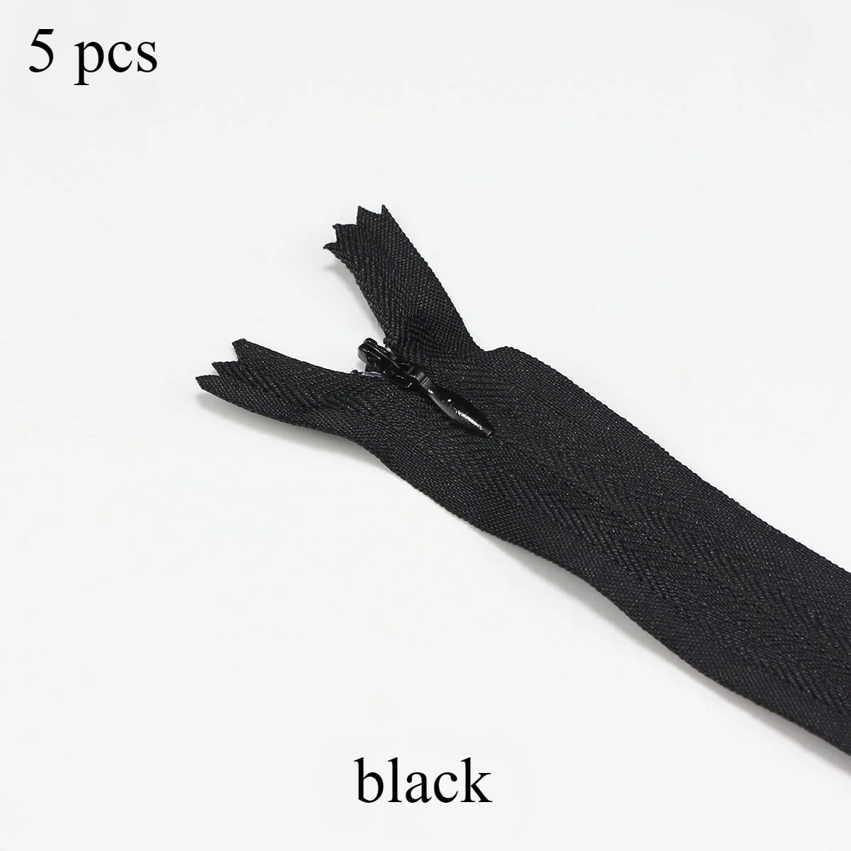 5 pcs 18cm-60cm Invisible zippers - various colors, suitable for premium hidden zipper dresses, pants, shirts, pockets, etc