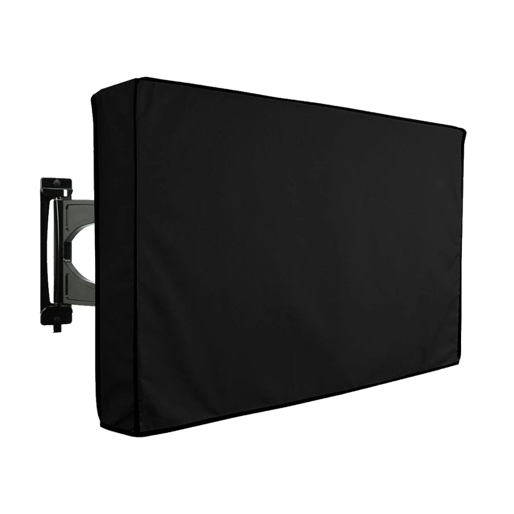 Outdoor TV Screen All-Purpose Dust Cover Black LCD Television Waterproof Resistant Protect Bag 24" 38" 42" 48" 52" 65inch