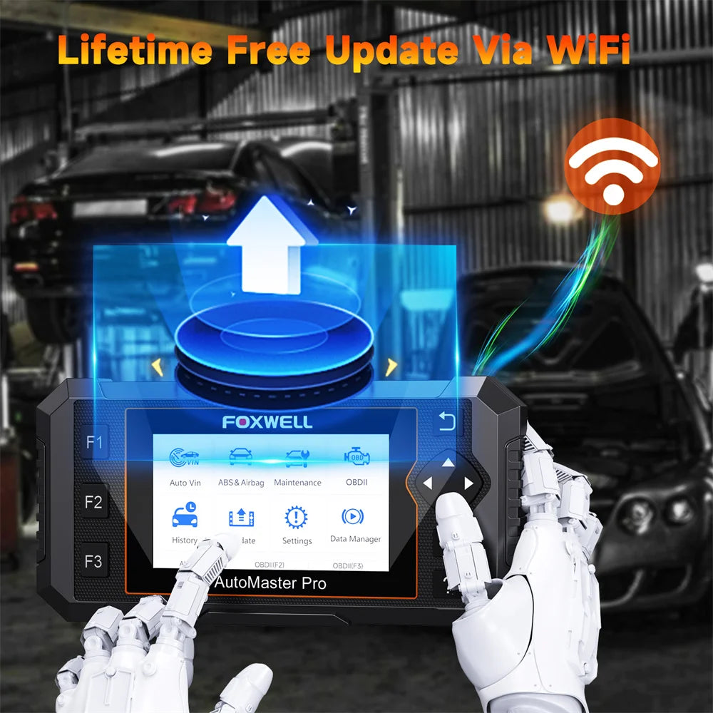 FOXWELL NT650 Pro OBD2 Automotive Scanner SAS A/F OIL EPB BRT TPS 26+ Reset Bidirectional Auto Car Diagnostic Tool Wifi Update