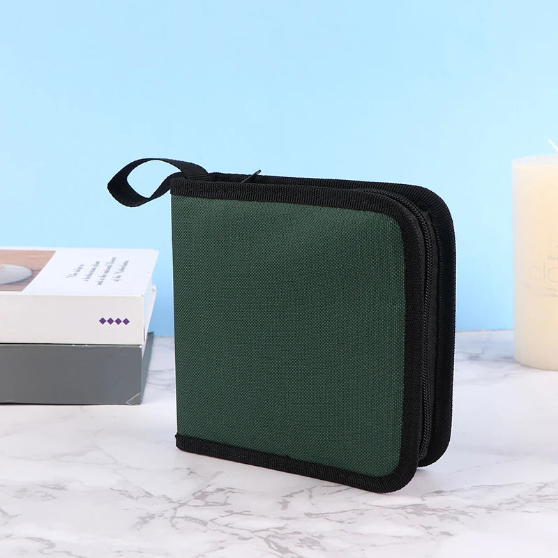 1Pc 40Tablets CD DVD Discs Oxford Handbags Storage Case CD/DVD Case CD Case Storage DVD Organizer Case DVD Booklet Holder