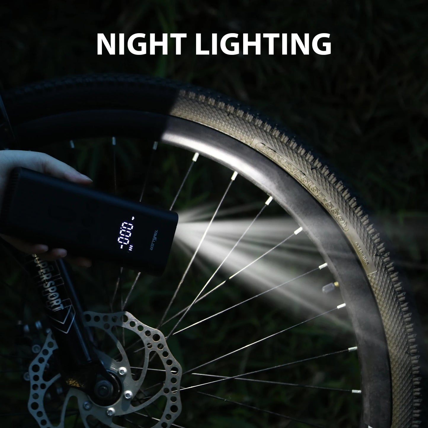150psi Air Pump Portable Wireless Electric Tire Inflator For Bicycle Car Motorcycle Air Compressor Injector Bike Accessories