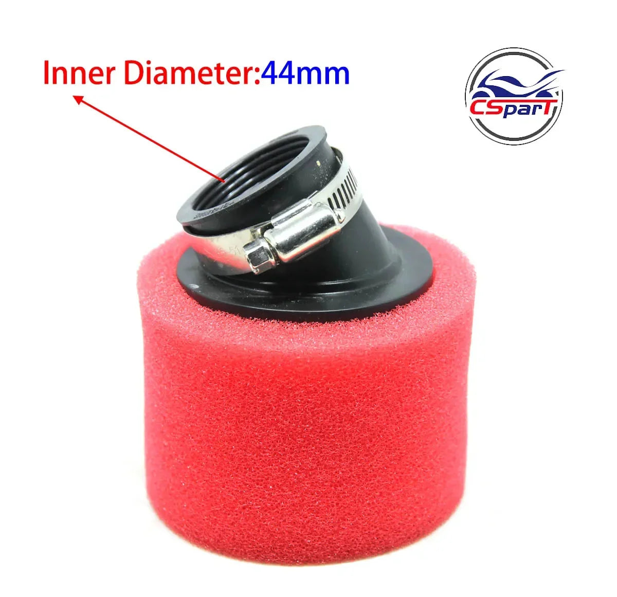 32mm 35mm 38mm 42mm 44mm 58mm straight Neck Foam Air Filter Sponge Cleaner Moped Scooter Dirt Pit Bike Motorcycle RED Kayo BSE