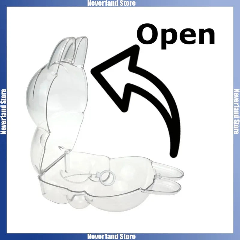 Labubu Transparent Protective Cover Stuffed Toys Cover Labubu I II Doll Display Bag Mini Portable Storage Box