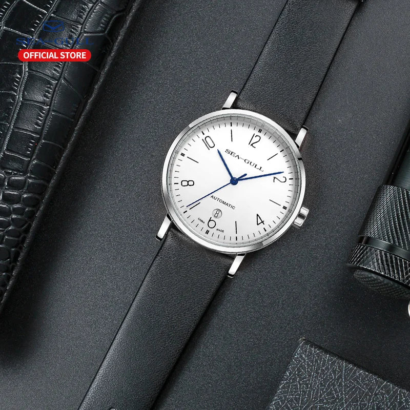 New Seagull Men's Automatic Mechanical Watch Official Authentic Bauhaus Business Casual Mechanical Wristwatch 819.17.6091