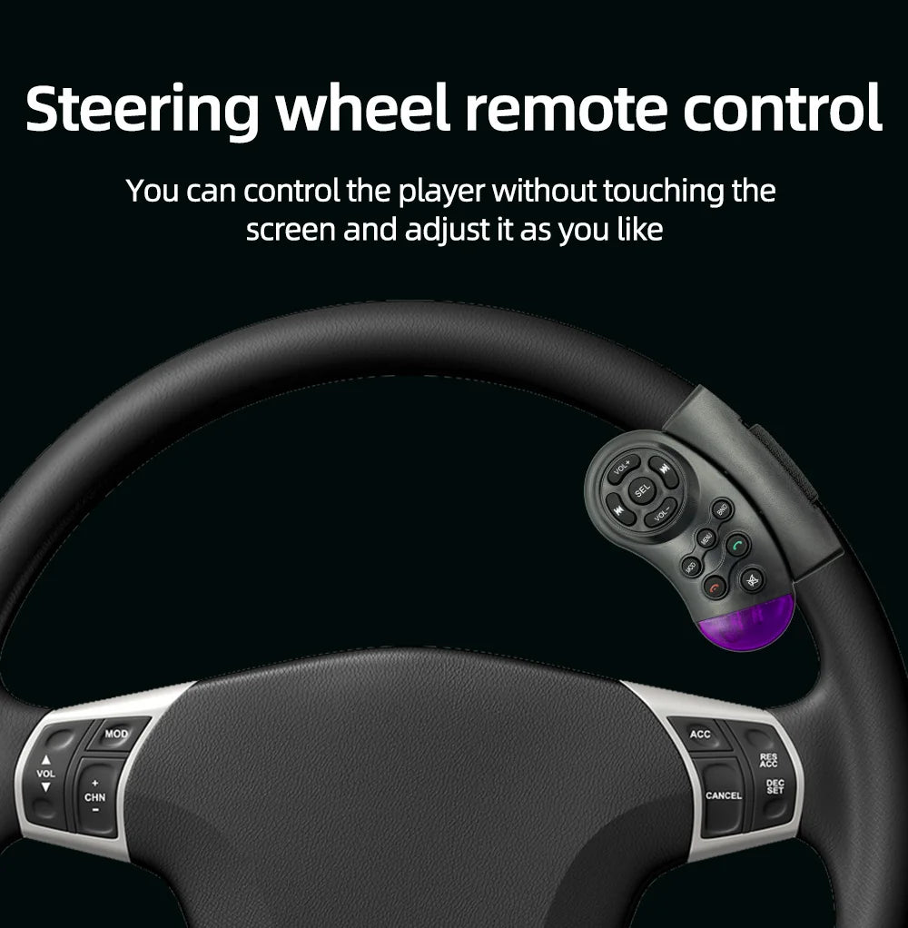 1 Din 4Inch Car Radio Touch Screen Bluetooth Music Handsfree MP5 Player TF USB Charging Remote Audio System ISO Head Unit 7805C