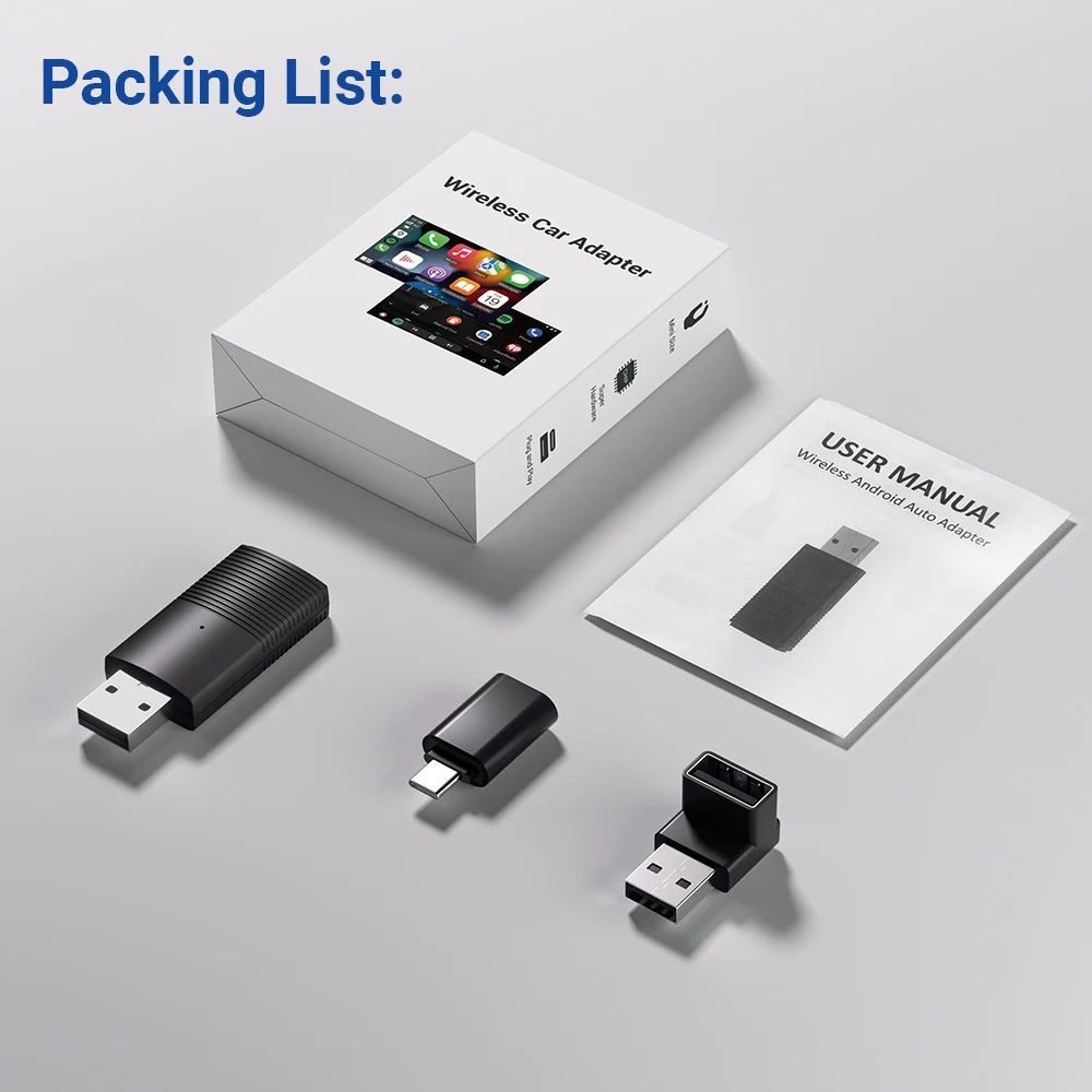 Ottomotion MINI Wireless CarPlay Adapter for iPhone USB Sticker Car Accessories for Hyundai VW Mazda Toyota Kia Ford Chery