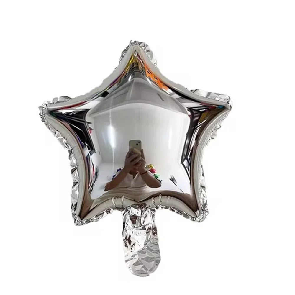 10pcs/Lot 10 Inch Five-pointed Star Foil Balloon Baby Shower Wedding Children's Birthday Party Decorations Kids Balloons Globos