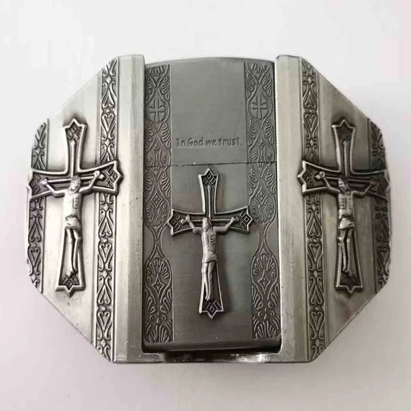 Poker PlayCard series Kerosene Lighter belt buckle, popular in Europe and America