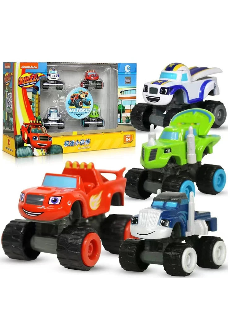 Flame and Machine Monster Car Toys Russian Crusher Truck Vehicles Figure Blaze Toy Blaze The Monster Machines Children's Gifts