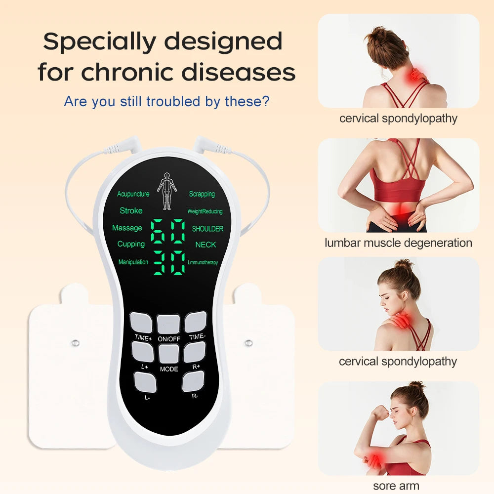 Physiotherapy Tens Muscle Stimulator Electric EMS Acupuncture Body Massage Digital Therapy Slimming Machine Electro Stimulator