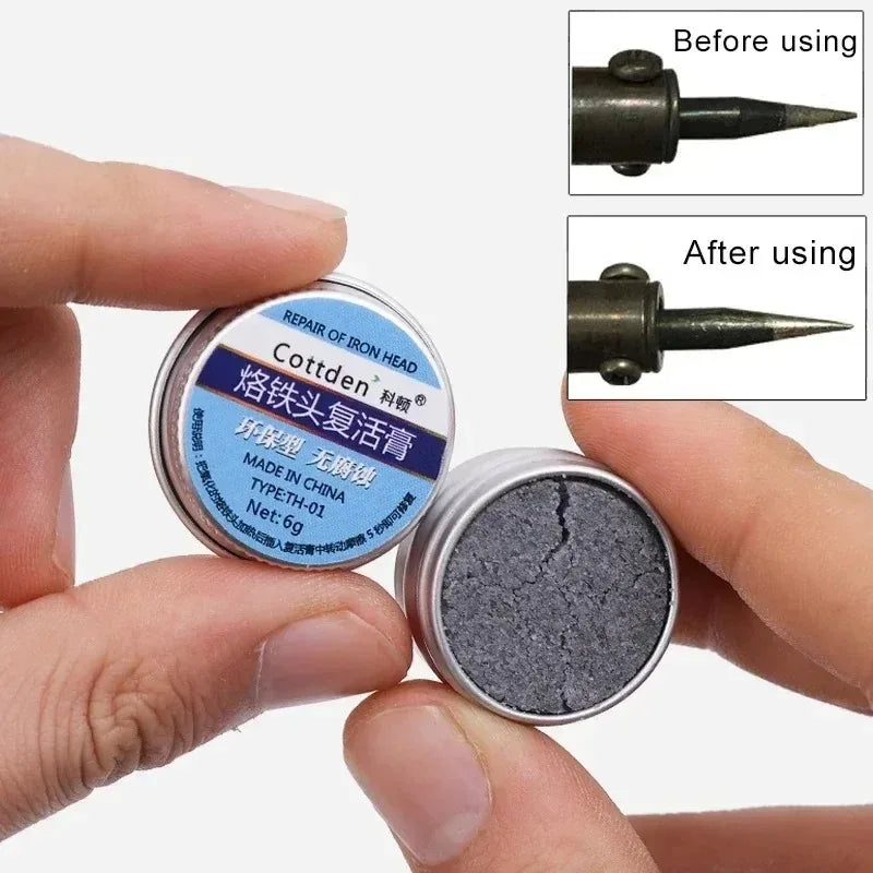 5/1Pcs Soldering Iron Tip Refresher Non-stick Tin Solder Cream Clean Paste for Oxide Head Resurrection Oxidative Activator