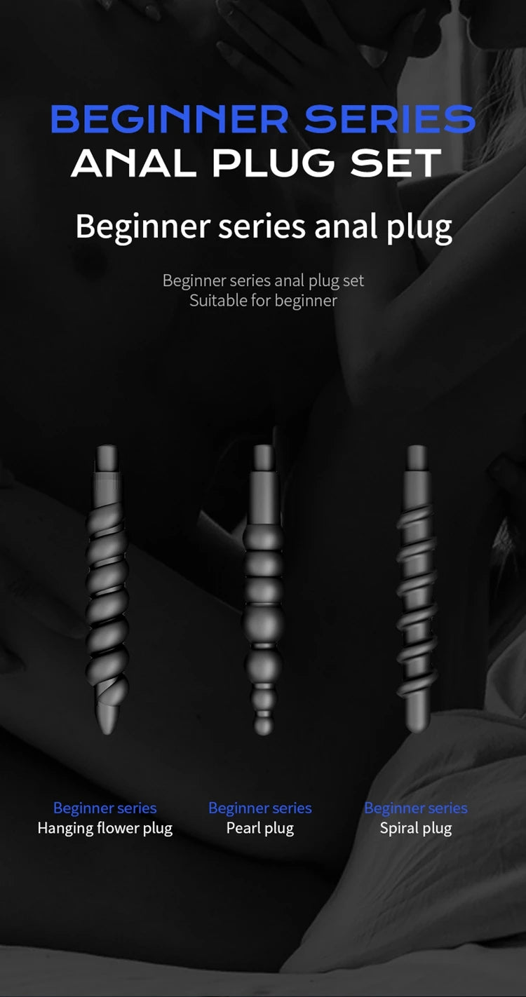 Anal Plug Vacuum Pump Butt Beads Gay Sucking Cup BDSM Sex Toys Rosebud Prostate Massage Adult Anus Dilator Man Masturbator