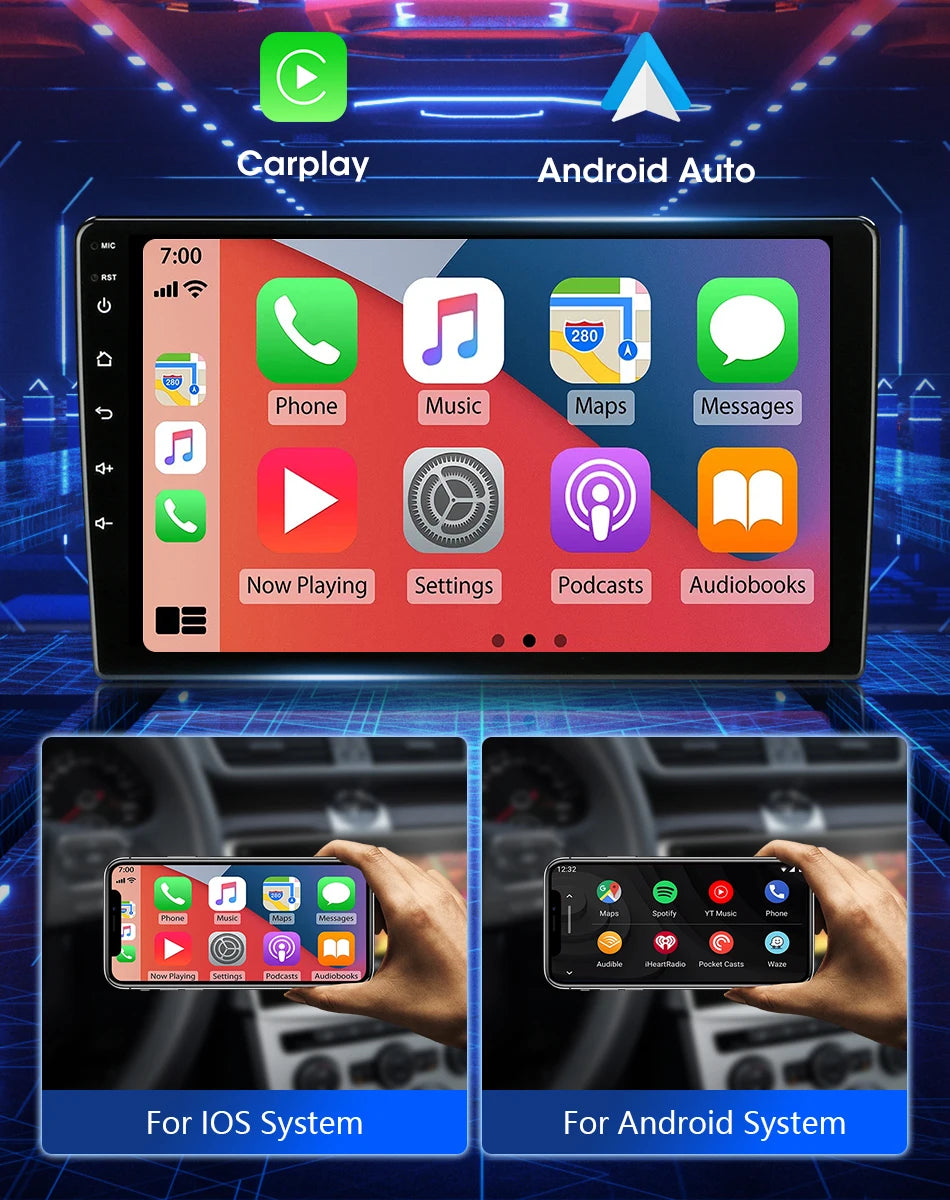 2 Din Android 12 Car Radio For Ford Focus 2 3 Mk2/Mk3 2004-2011 Multimedia Video Player GPS 4G Carplay Auto Stereo RDS Head Unit