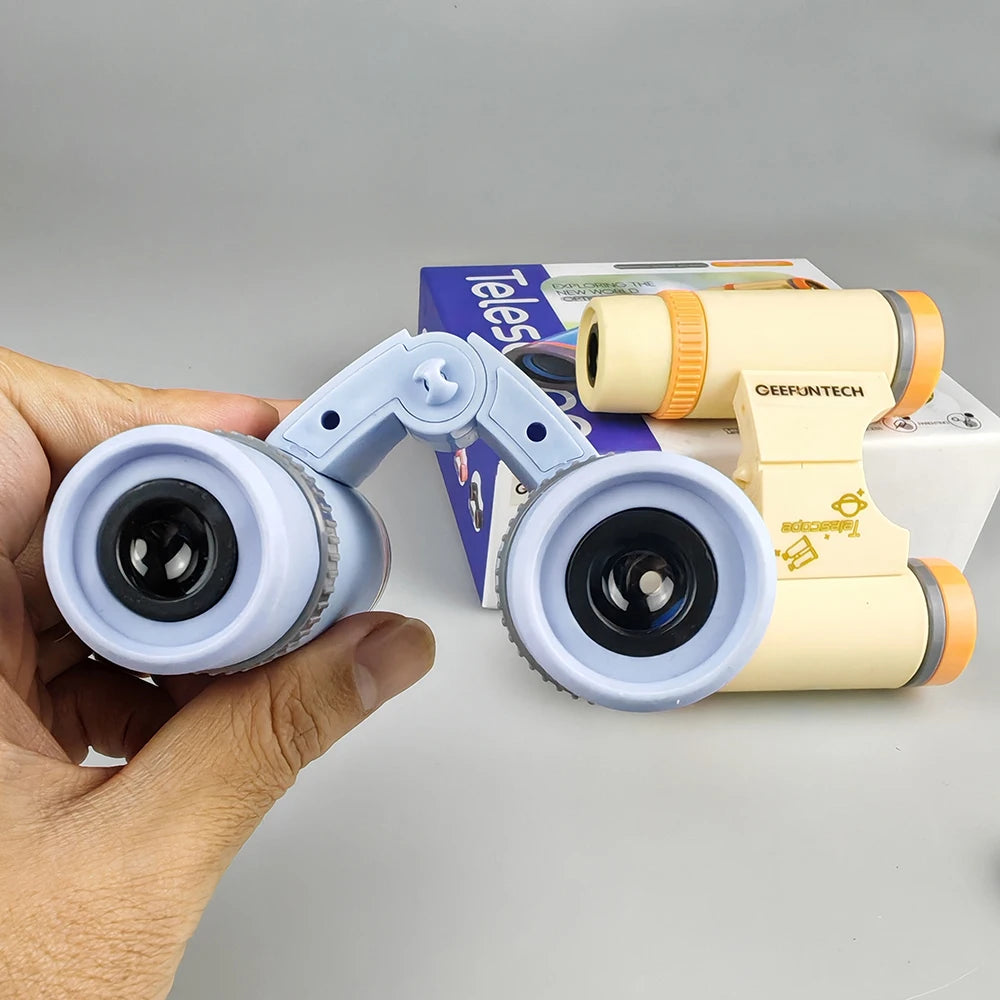 Hd Binoculars Detachable Spliced Mono-Binoculars Convert 10x Focus Children's Outdoor Exploration Science Education Physics Toys