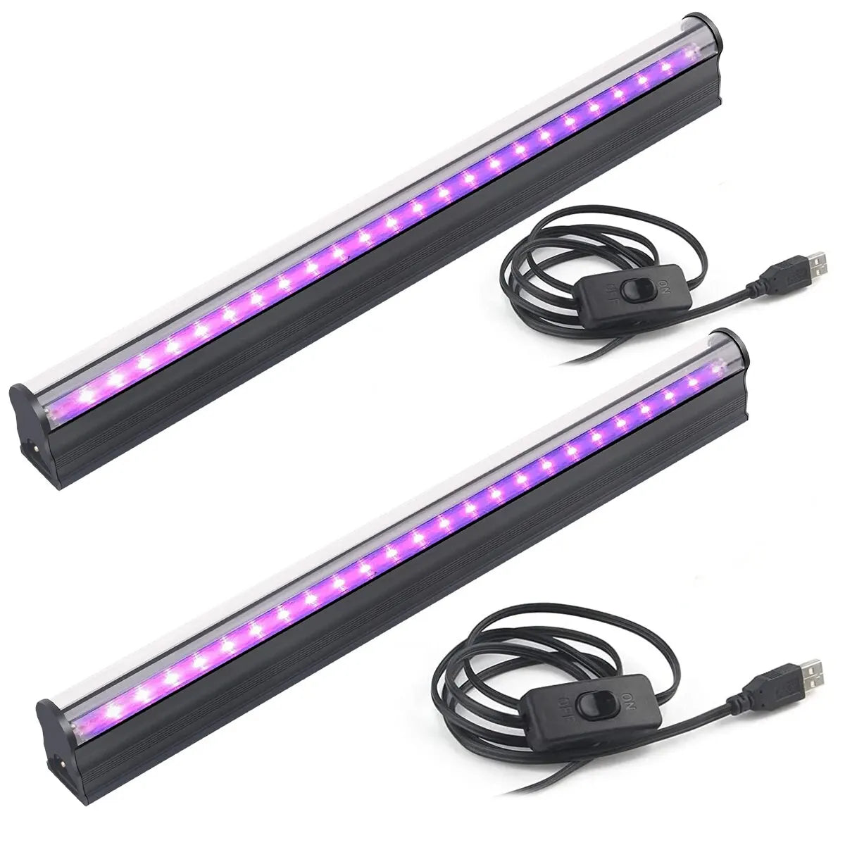 LED Black Light 6W 395nm T5 UV Blacklight Bar for Fluorescent Tapestry Poster Body Paint Glow Halloween Decor Xmas Party