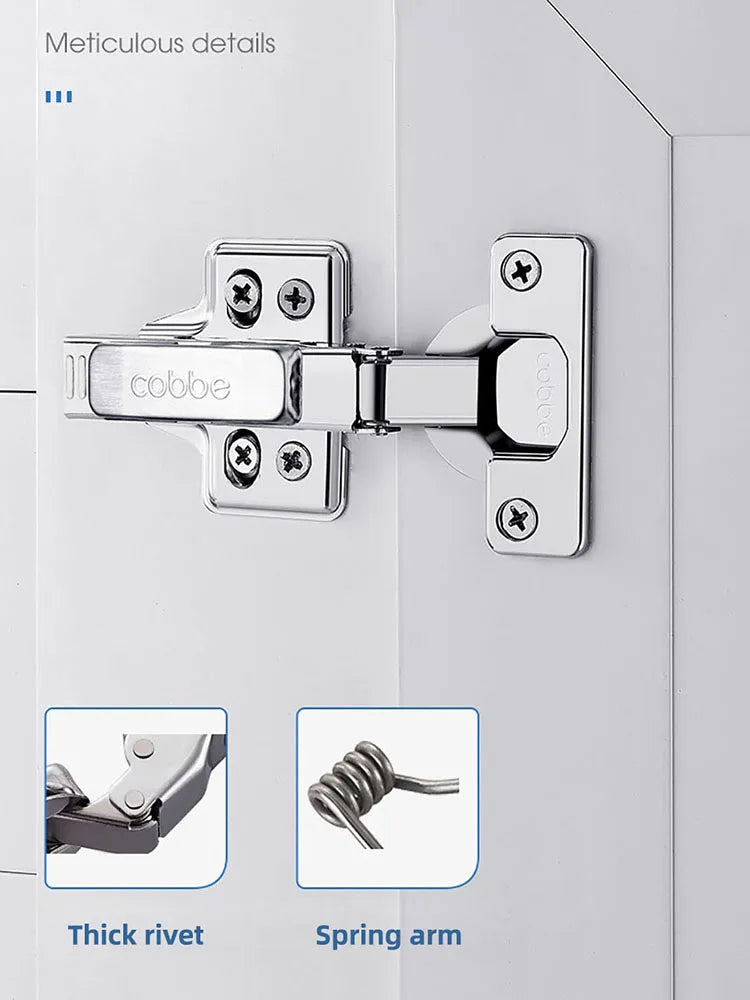 1pc Furniture Cabinet Hinge Cold Roll Steel Door Hydraulic Hinges Damper Buffer Soft Close For Kitchen Furniture Hardware