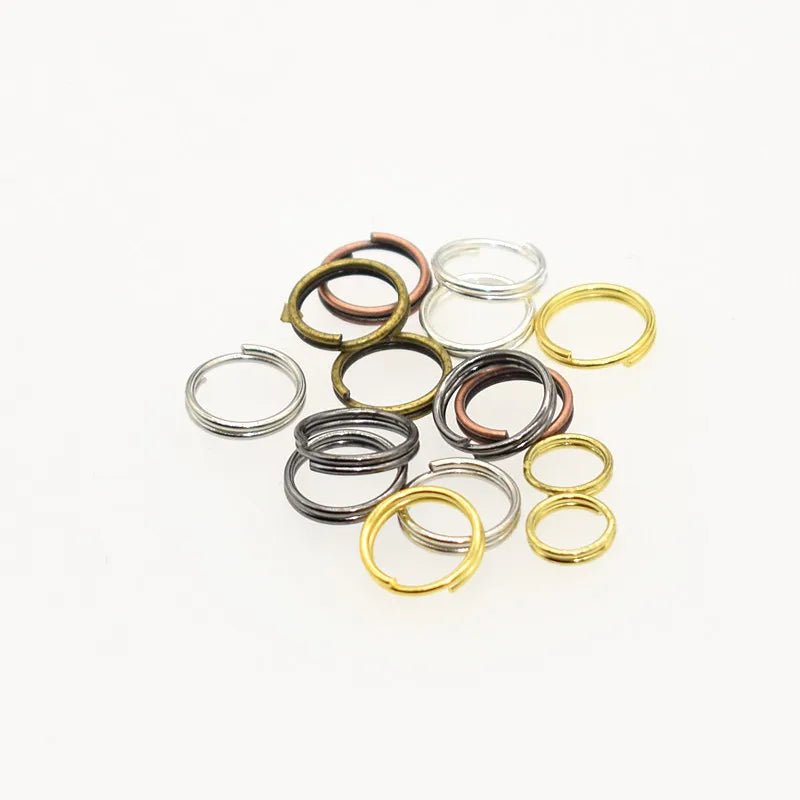 200pcs/lot 4 5 6 8 mm Open Jump Rings Double Loops Split Rings Connectors Supplies For DIY Jewelry Making