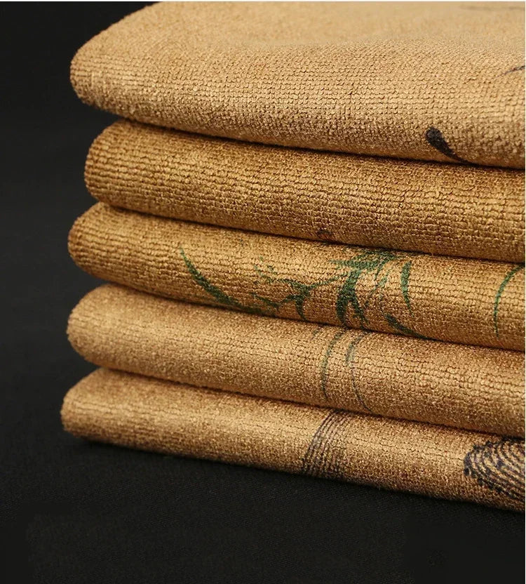 Painted Tea Towel Absorbent Rag Thickened Table Cleaning Tea Cloth Cotton Household Kitchen Cleaning Cloth Dish Cleaning Towels