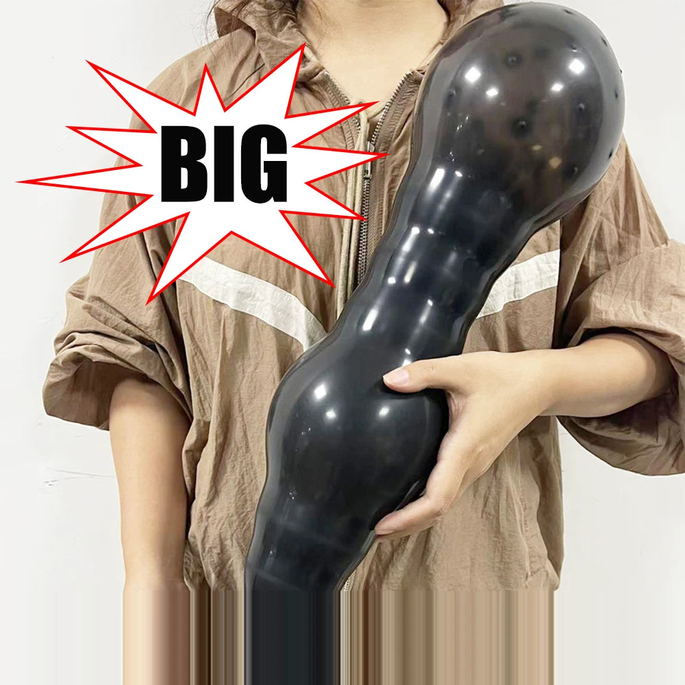 18-52cm Inflatable Anal Beads Anal Plug For Women Vaginal Dilator Men Butt Expander Big Dildos Female Masturbator Sex Toys Adult