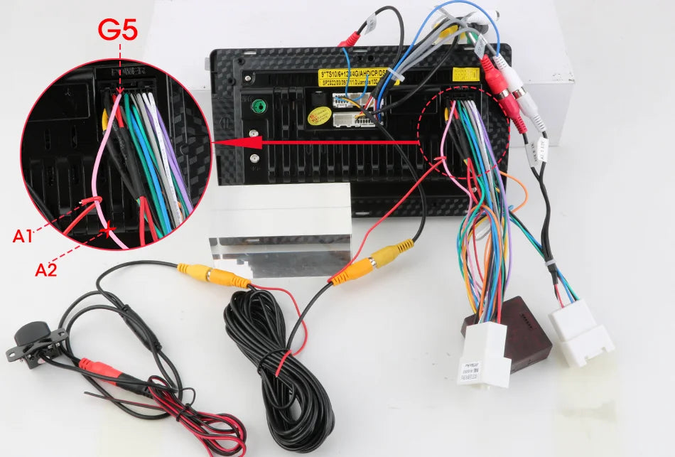 1080P Waterproof Vehicle Camera with Night Vision for Rear View Universal Backup Camera Car Monitor Head Unit Audio Reverse Cam