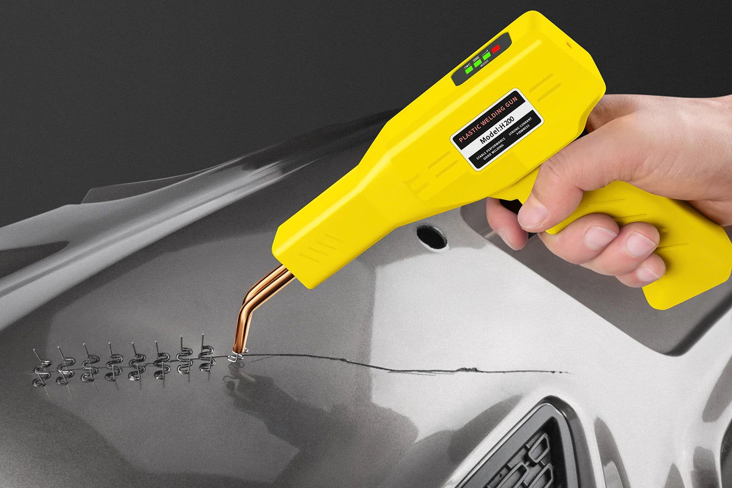 New Heat Gun Plastic Welding Machine Bumper Soldering Iron Staples Bumper Repair Car Tools Kit HOT Stapler Plastic Welder