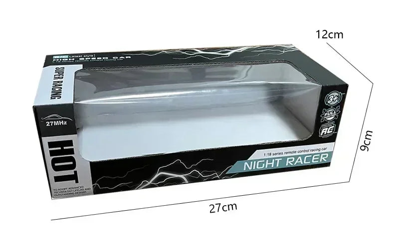 1:18 Radio Remote Control Car Chargeable RC Car High Speed 15km/h 2.4G With LED Light Toys for Boys Girls Vehicle Racing Hobby