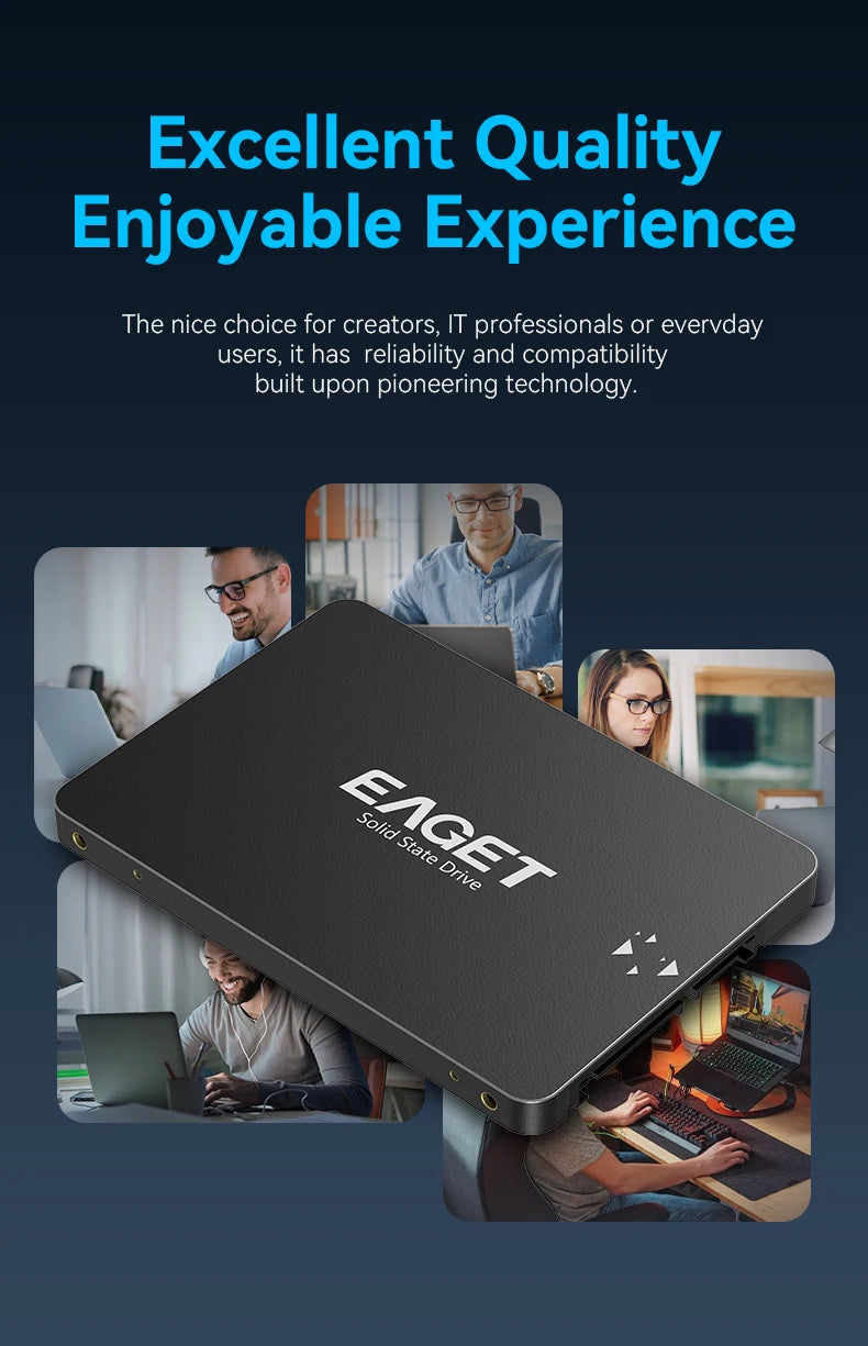 Eaget SSD 120GB SATAIII SSD 240GB 480GB 2.5 Hard Drive HD SATA Disk Internal Hard Drive High Quality Solid State Hard Drive