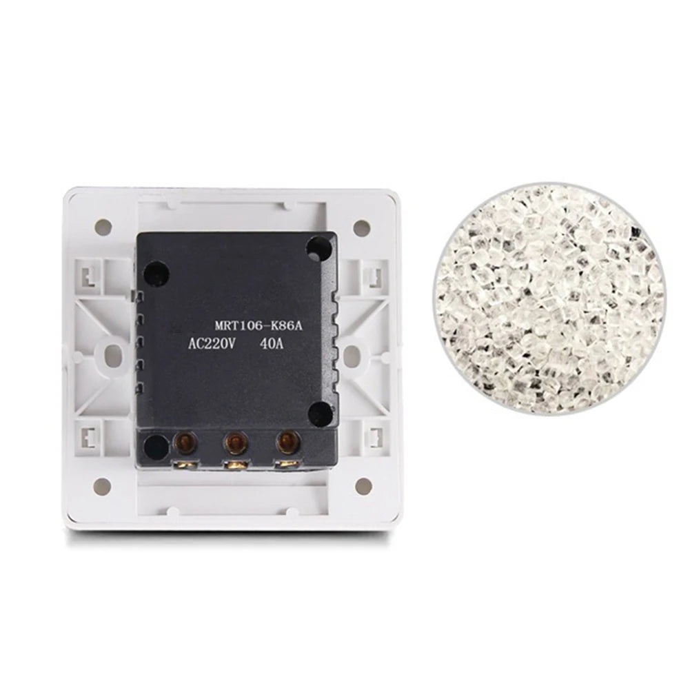 40A 86 Type Hotel Card Power Switch On-off Type Energy Saving Switch With 3 Card Keys Hotel Magnetic Card Switch White 86x86mm