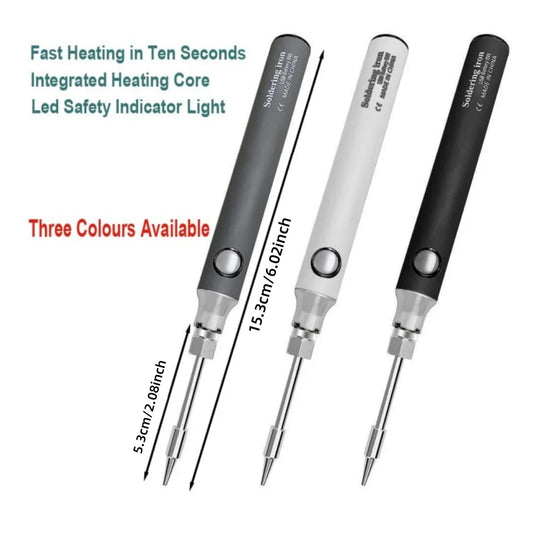 Wireless Charging Electric Soldering Iron Solder Iron USB 5V8W Fast Charging lithium battery Portable Repair Welding Tools