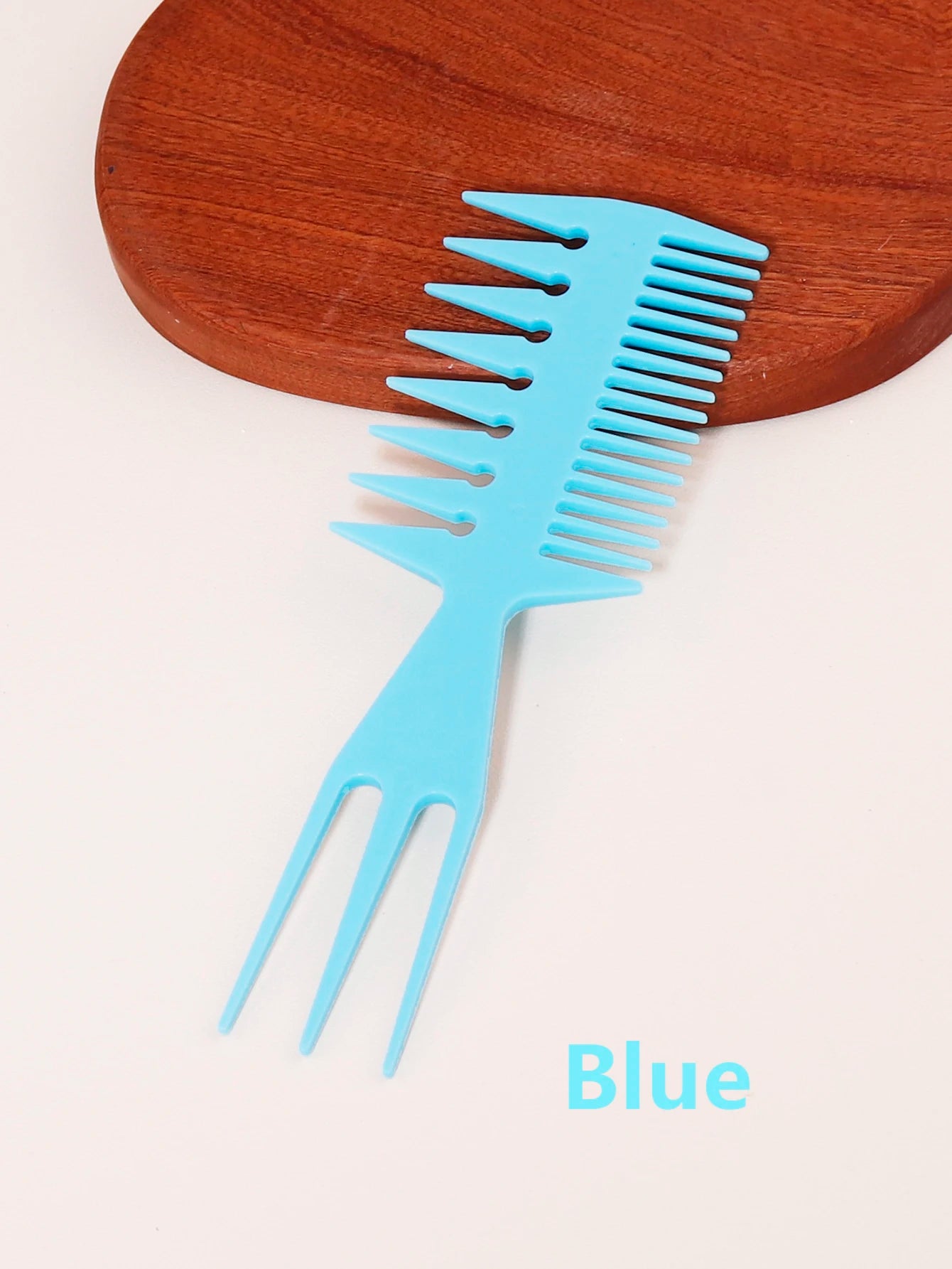 1 multi-functional fishbone shaped hair brush with wide teeth design African oil head salon tool comb Special for real hair wigs