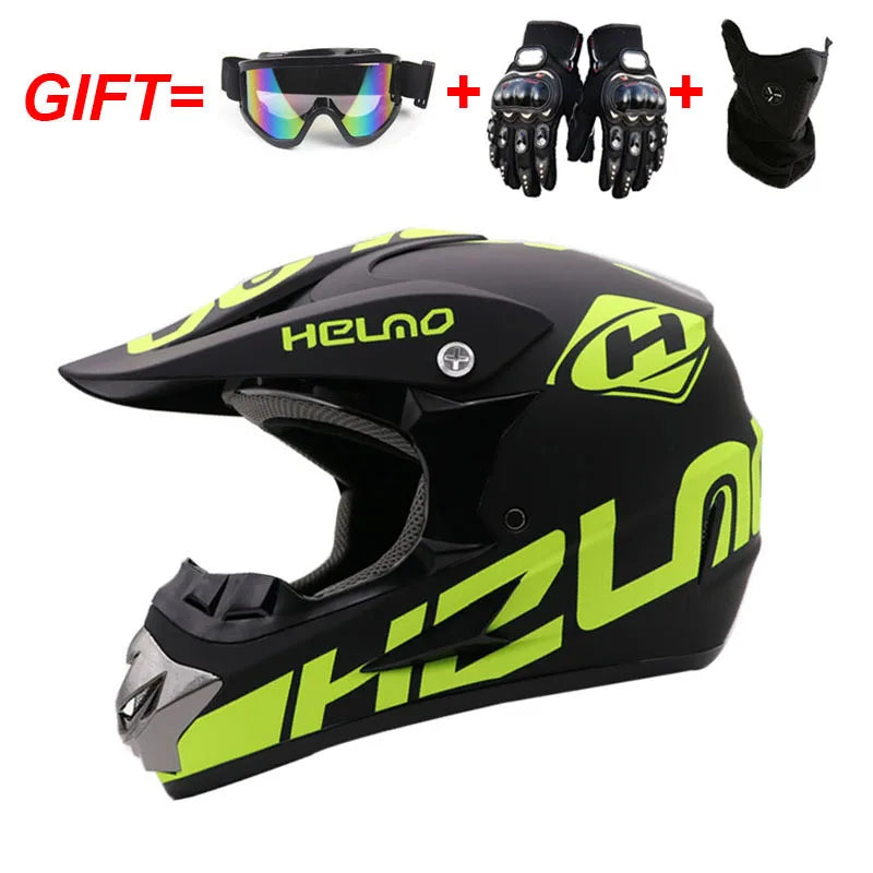 Adult Motocross Dirt Bike Helmet Dirtbike ATV Helmet Unisex Adult Men Women Adjustable Off-Road Motorcycle Helmet