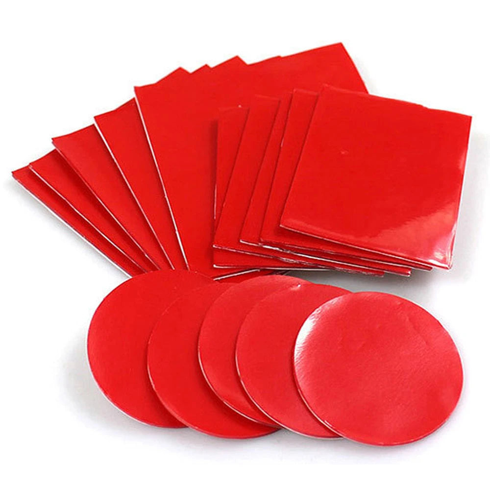 10-100pcs Double Sided Self Adhesive Tape Transparent Acrylic Square Round Strong Pad Heavy Duty Mounting Tape Multiple Size
