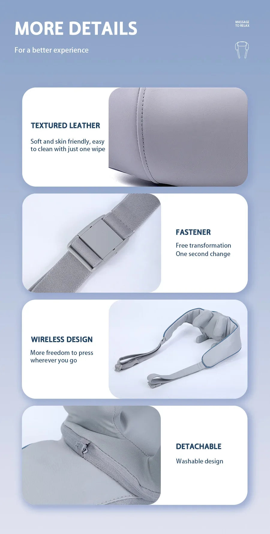 Mini Relaxer Portable Dredge Kneading Smart Electric Wrap Heated Trapezius Muscle Neck Multifunctional Shiatsu Massage Shawl