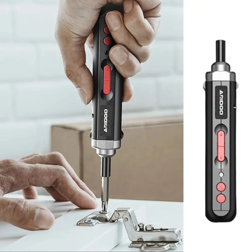 Ergonomic Electric Screwdriver Portable USB Charging Wireless Power Drill Pen Shaped Handyman Tool for Easy Holding